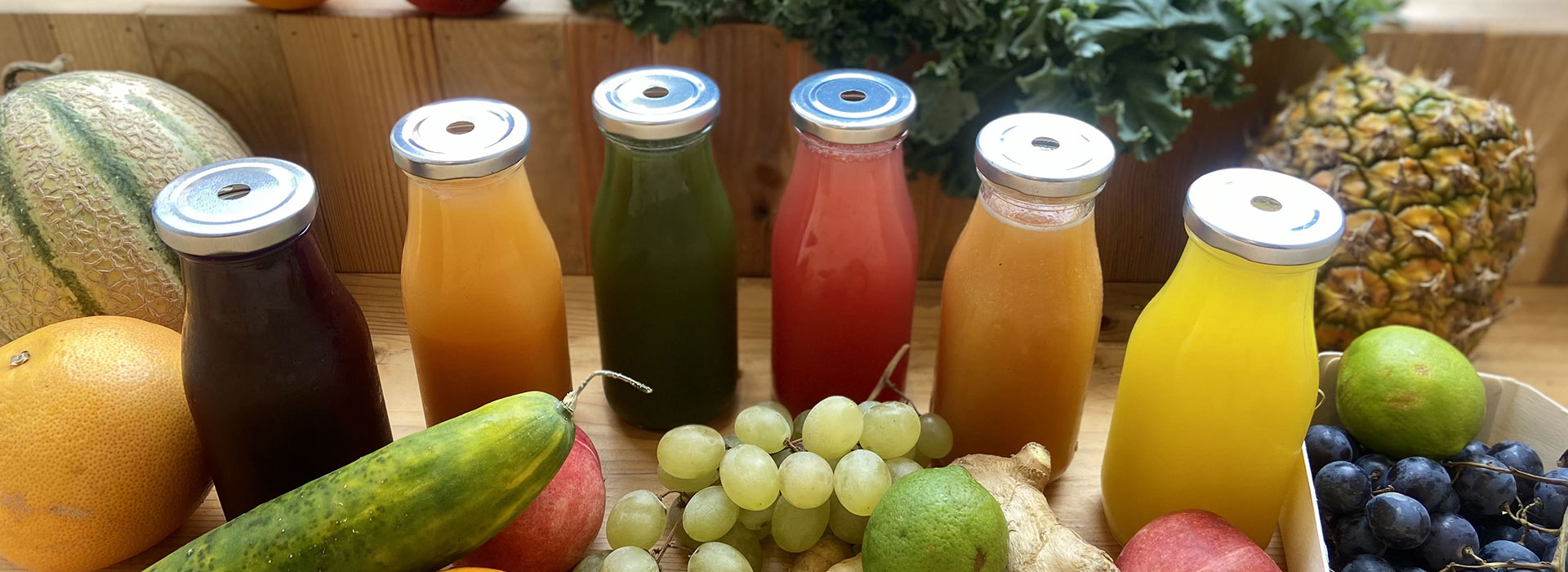 Juice bottles